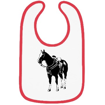 Discover standing horse western Bibs