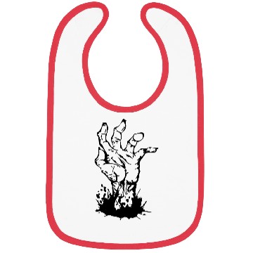 Discover zombie hand Bibs