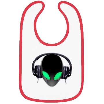 Discover Alien Music Lover DJ (Simplified Fit All Design) Bibs