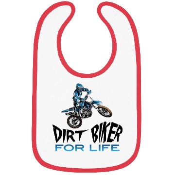 Discover Dirt Biker For Life Blue Bibs