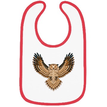 Discover Beadwork Great Horned Owl Bibs