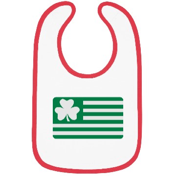 Discover Irish Shamrock flag Bibs