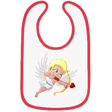 Discover cupid with a halo Bibs