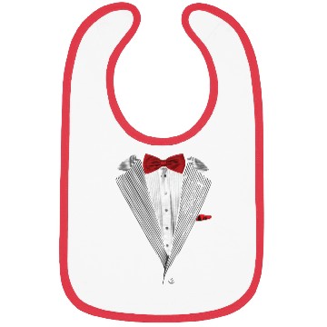 Discover bow tie sear sucker tuxedo Bibs