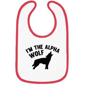 Discover I'm The Alpha Wolf Bibs