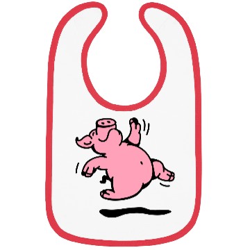 Discover Happy dancing Pig Bibs