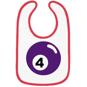 Discover Billiard ball No. 4 - purple - V2 Bibs