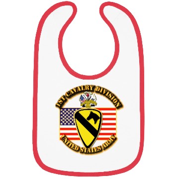 Discover 1st Cavalry Division w Flag Bibs