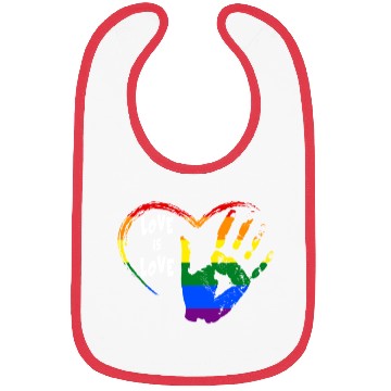 Discover love is love Bibs