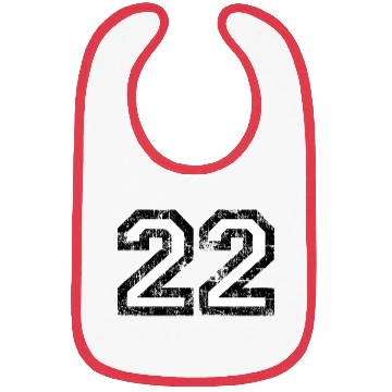 Discover Number 22 (Vintage White) 22nd Birthday Bibs