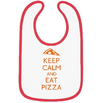 Discover Keep Calm Pizza Bibs