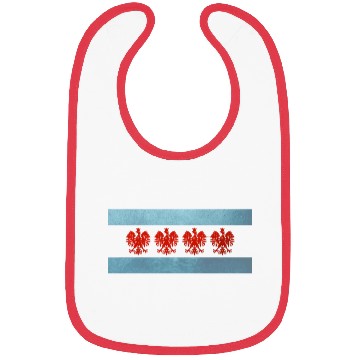 Discover Chicago Polish Flag Bibs