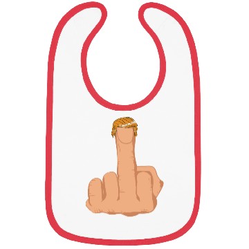 Discover Funny Trump Middle Finger Bibs