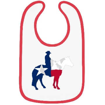 Discover Texas Cowboy Flag Bibs