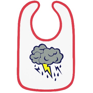 Discover lightning cloud rain storm 606 Bibs