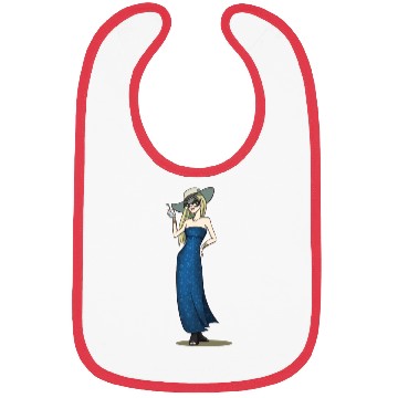 Discover Lady With A Drink Bibs