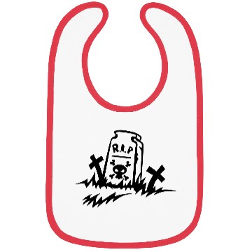 Discover rip rest in peace grave drawing Bibs