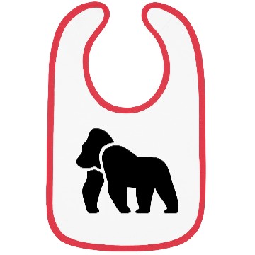 Discover Gorilla Silhouette (Ape) Bibs
