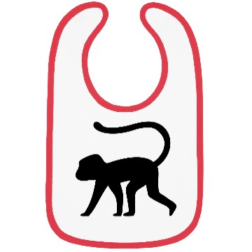 Discover Monkey Silhouette Bibs