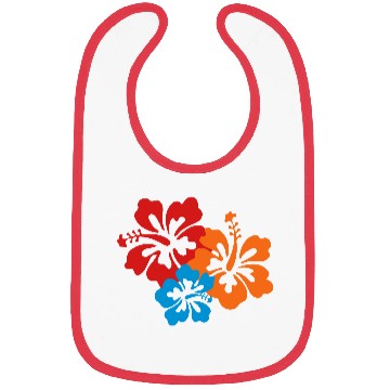 Discover Icon Hibiscus Flowers 2b Bibs