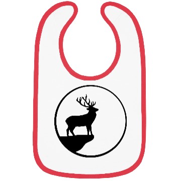 Discover Black deer cliff moon sun rock night weir wolf cir Bibs