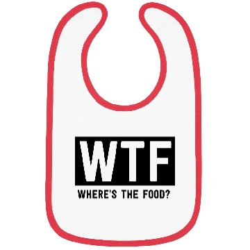 Discover WTF Where's the food? Bibs