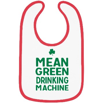 Discover Mean Green Drinking Machine Bibs