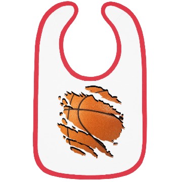 Discover Torn Basketball Art Design Bibs
