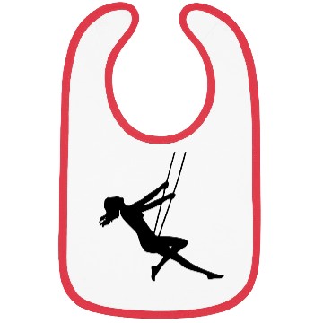Discover Lady On Swing Isolated Bibs