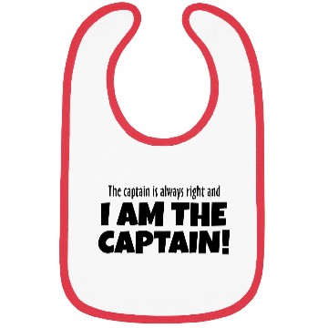 Discover The Captain is always right! Boat & Sail Bibs