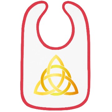 Discover Original Triquetra circle celtic knot gold Bibs