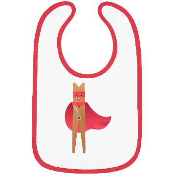 Discover Clothes Peg Superhero Bibs
