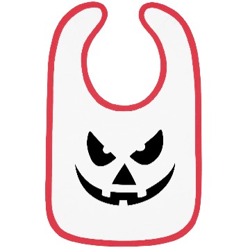 Discover halloween pumpkin face Bibs