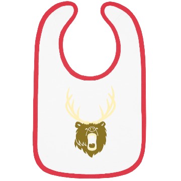 Discover The beer - Grizzly with antlers (2c) Bibs