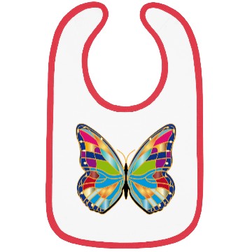 Discover Butterfly patch Bibs