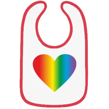 Discover Lgbt rainbow heart, gay heart Bibs
