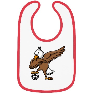 Discover Dabbing dab American Eagle soccer football Bibs