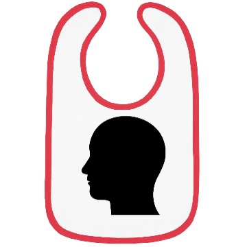 Discover Man Head Silhouette 3 Bibs