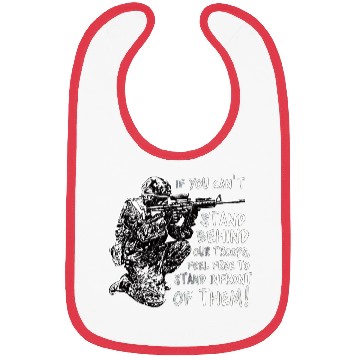 Discover Stand Behind Our Troops Canadian Military Bibs