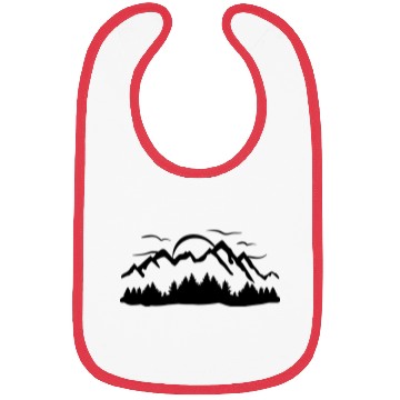 Discover Mountains, Forest, Sun and Clouds Bibs