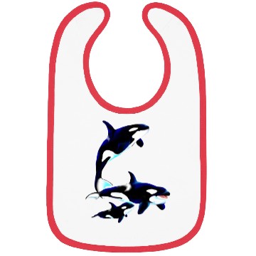 Discover Orca Family Bibs
