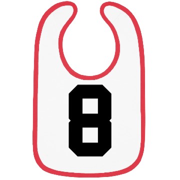 Discover number 8 solid Bibs