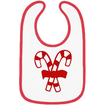 Discover Candy Canes Bibs