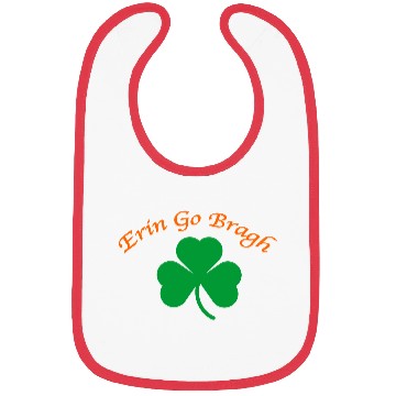 Discover Erin Go Bragh Shamrock Bibs