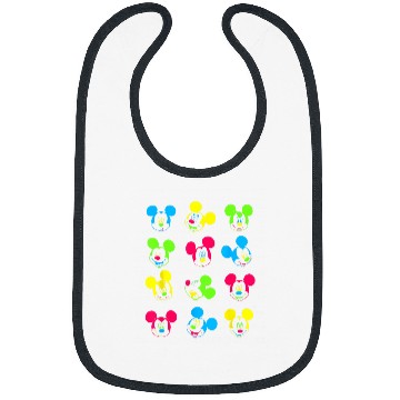 Discover Disney Neon Mickey Mouse Bibs