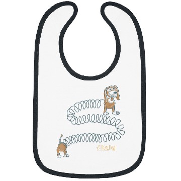 Discover Disneyss Pixars Toy Story Slinky Dog Vintages Logo Bibs