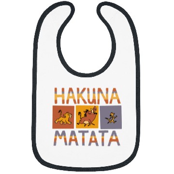 Discover Disneyss The Lion King Hakuna Matata Solid Blocks Bibs
