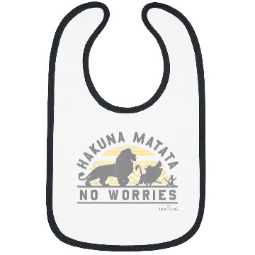 Discover Disneyss The Lion King Hakuna Matata Geometric Sun Silhouette Bibs
