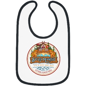 Discover Disney Splash Mountain Zip A Dee Doo Dah 1992, Brer Rabbit Bear Fox Tee Bibs