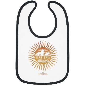 Discover Disneyss The Lion King Sun Rays Gradient Hakuna Matata Bibs